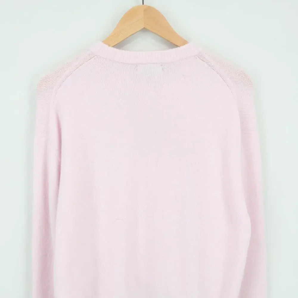 J.Crew Supersoft Bubble Hem Cardigan Peppermint Ice Pink Size Medium NWT - Picture 6 of 9